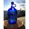 bouteille-en-verre-bleu-fleur-de-vie
