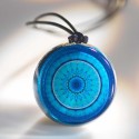 Pendentif générateur d’Orgone "Fleur bleue Mandala"
