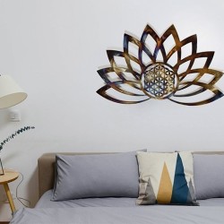 Décoration murale Fleur de Lotus avec une Fleur de Vie