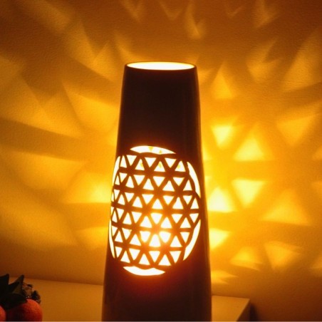 Lampe Fleur de Vie en céramique