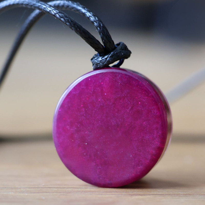 Mini pendentif générateur d’Orgone Harmonie universelle Face arrière Univers Fleur de Vie