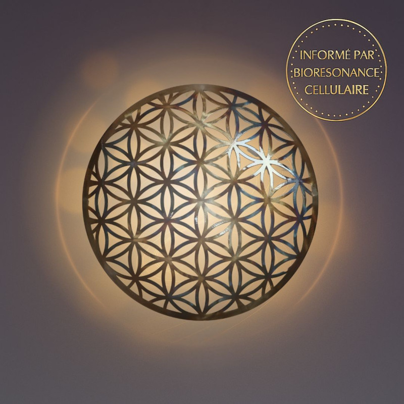 Décoration Fleur de vie pouvant recevoir l’option biorésonance